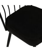 2 Chaises Yildiz noires - 82x43x42 cm