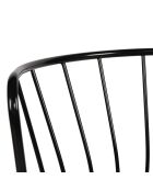 2 Chaises Yildiz noires - 82x43x42 cm