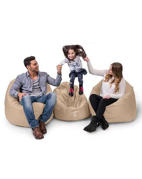 Pouf Iyzi vison - 100x100 cm