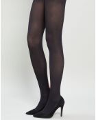 Collant opaque Fashion Baguette Arrière noir/rouge