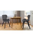 2 Chaises Daisy grises - 50x47.5x79 cm