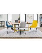 4 Chaises Linda multicolores - 46x57x86 cm