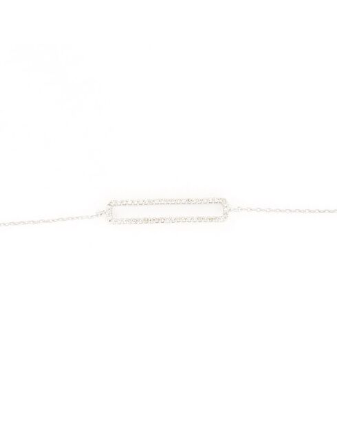 Bracciale Ava Diamond in oro bianco 0,14 ct