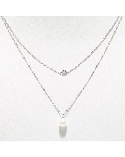 Collier Lilia Diamant 0.03 ct or blanc