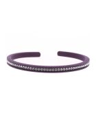 Jonc Gomme Strass 1 rang violet foncé