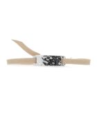 Bracelet Plaque Ruban Granite Strass beige