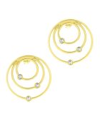 Boucles d'oreilles créoles Orbite MM doré jaune