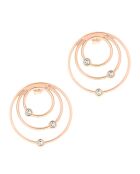 Boucles d'oreilles créoles Orbite MM doré rose