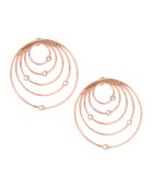 Boucles d'oreilles créoles Orbite GM doré rose