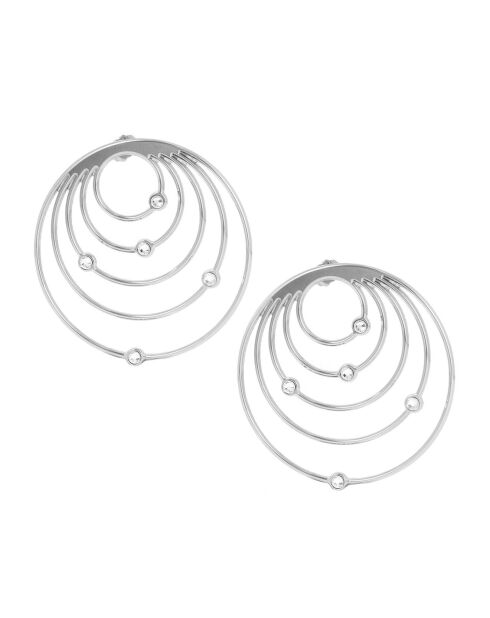 Boucles d'oreilles créoles Orbite GM palladium