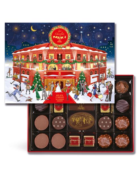 Coffret métal de 22 chocolats
