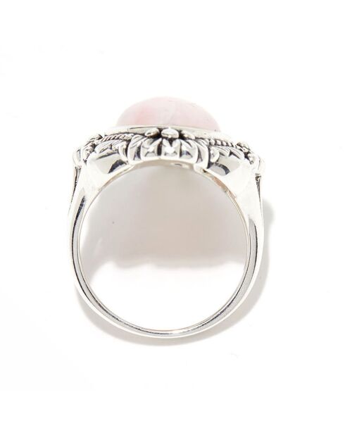 Bague Riwama en Argent Massif & Opale Rose
