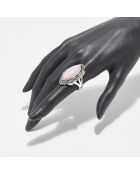 Bague Riwama en Argent Massif & Opale Rose