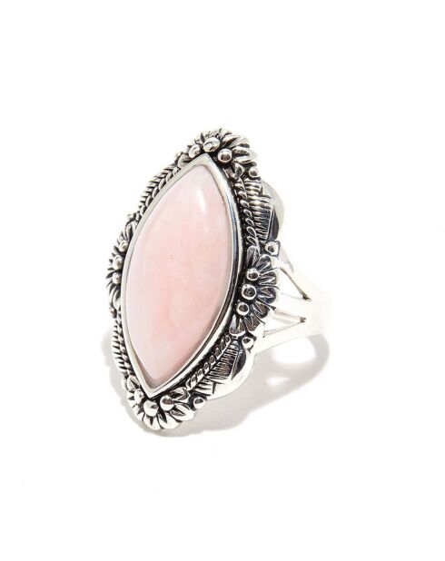 Bague Riwama en Argent Massif & Opale Rose