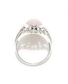 Ehécatl Ring aus Sterlingsilber und rosafarbenem Opal