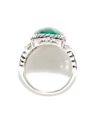 Bague Oztoc en Argent Massif & Malachite