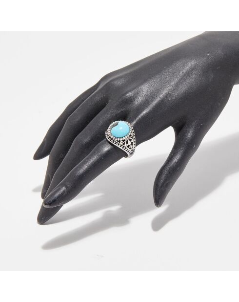 Bague Xochitl en Argent Massif & Turquoise