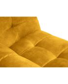 Canapé Velours Vesta 3 Places jaune - 236x102x68 cm