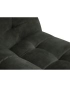 Canapé Velours Vesta 3 Places gris foncé - 236x102x68 cm