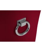 Chaise Velours Queen rouge - 64x57x98 cm