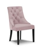 Chaise Velours Queen lavande - 64x57x98 cm