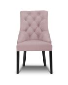 Chaise Velours Queen lavande - 64x57x98 cm