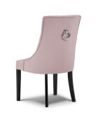 Chaise Velours Queen lavande - 64x57x98 cm