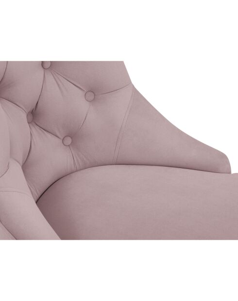 Chaise Velours Queen lavande - 64x57x98 cm