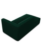 Chaise Longue Gauche Velours Sao vert bouteille - 181x93x69 cm