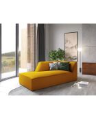 Chaise Longue Gauche Velours Sao jaune - 181x93x69 cm