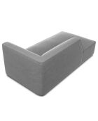 Chaise Longue Gauche Velours Sao grise - 181x93x69 cm