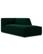 Chaise Longue Droit Velours Sao vert bouteille - 181x93x69 cm