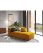 Chaise Longue Droit Velours Sao jaune - 181x93x69 cm