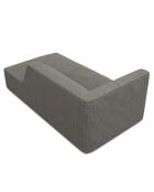 Chaise Longue Droit Velours Côtelé Sao gris clair - 181x93x69 cm