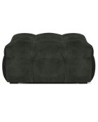 Pouf Velours Vesta gris foncé - 90x90x42 cm