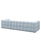 Canapé D'Angle Droit Velours Vesta 5 Places bleu clair - 320x170x68 cm