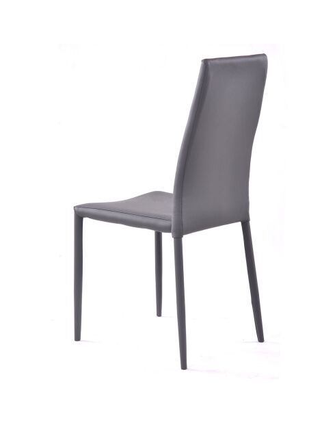 4 Chaises Sally grises - 96x43x54 cm
