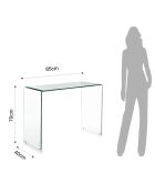 Table console Little Bridg transparent - 70x85x40 cm