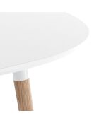 Table Ego Wood blanc/chêne - 75x105x170 cm