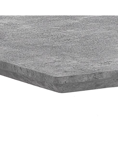 Table à rallonge Hics 2 ciment/noir - 76x90x160/210 cm