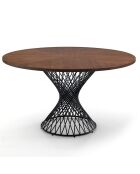 Table Clew noyer/noir - 75x137 cm