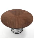 Table Clew noyer/noir - 75x137 cm