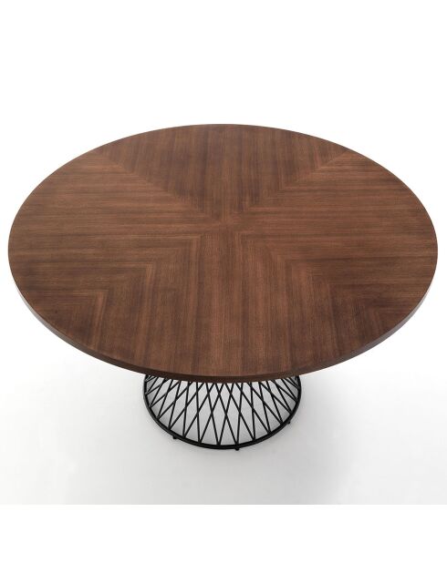 Table Clew noyer/noir - 75x137 cm
