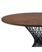 Table Clew noyer/noir - 75x137 cm