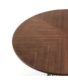 Table Clew noyer/noir - 75x137 cm