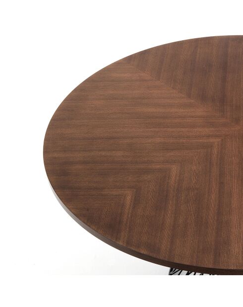 Table Clew noyer/noir - 75x137 cm