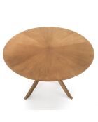 Table ronde Tallin chêne - 75x137 cm