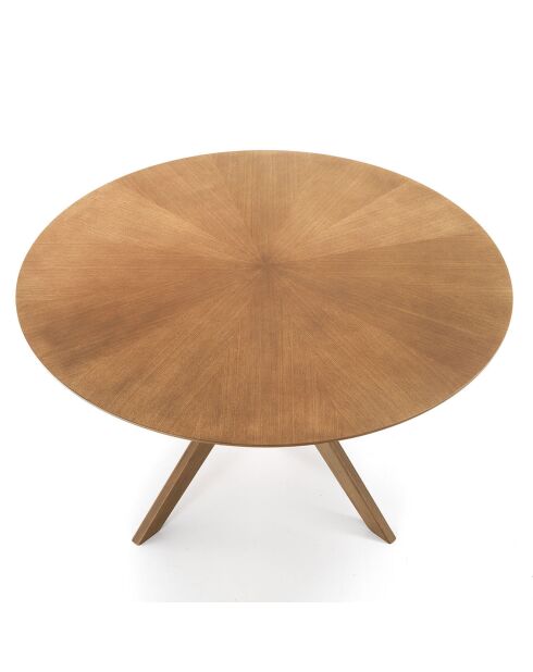 Table ronde Tallin chêne - 75x137 cm