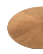 Table ronde Tallin chêne - 75x137 cm