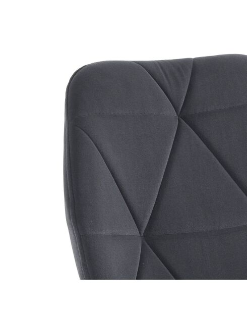 4 Chaises New Kemy gris/doré - 87x49x59 cm